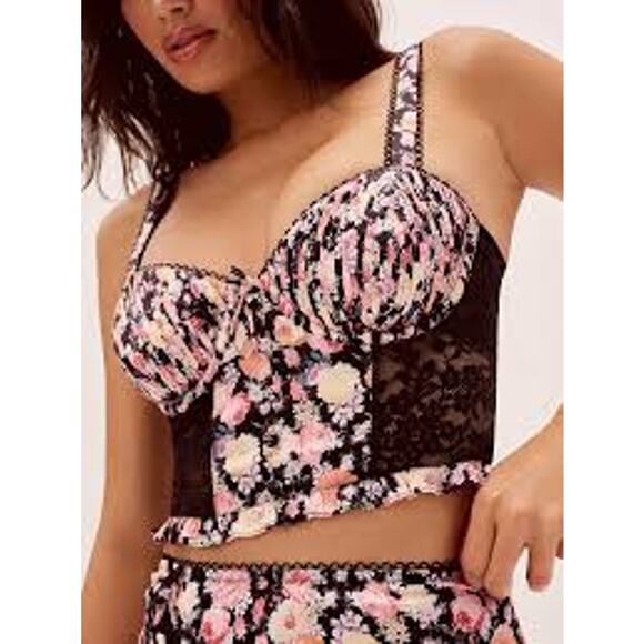 For Love and Lemons Victoria Secret Melrose Long Line Bra Top Womens Size Small - Picture 1 of 7